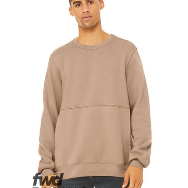 3743 Bella + Canvas FWD Fashion Unisex Raw Seam Crewneck Pullover