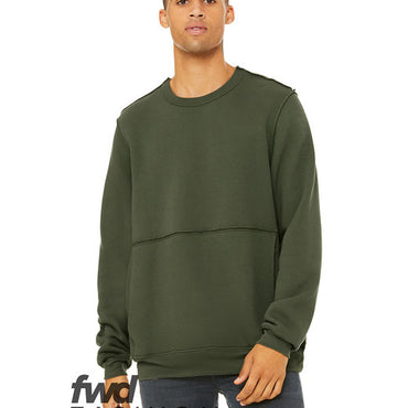 3743 Bella + Canvas FWD Fashion Unisex Raw Seam Crewneck Pullover