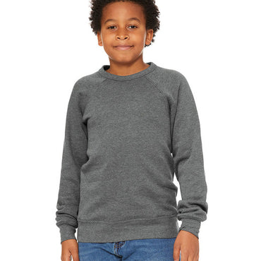 3901Y Bella + Canvas Youth Sponge Fleece Raglan Sweatshirt