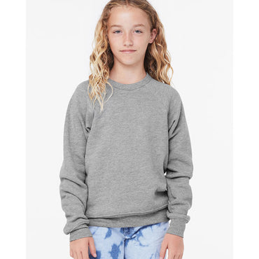 3901Y Bella + Canvas Youth Sponge Fleece Raglan Sweatshirt