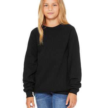 3901Y Bella + Canvas Youth Sponge Fleece Raglan Sweatshirt