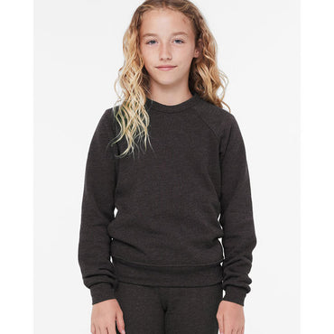 3901Y Bella + Canvas Youth Sponge Fleece Raglan Sweatshirt