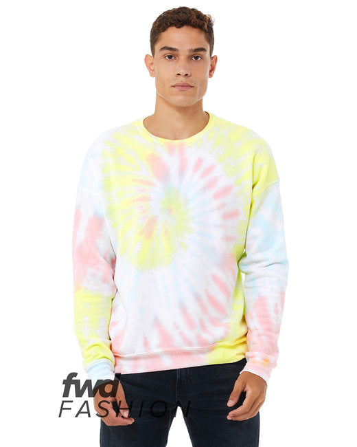 3945RD Bella + Canvas FWD Fashion Unisex Tie-Dye Pullover Sweatshirt