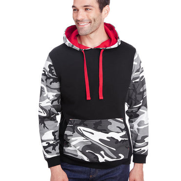 3967 Code Five Men's Fashion Camo Hooded Sweatshirt