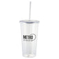 Sizzle Single Wall Tumbler with Straw - 24 oz. (Minimum Order Quantity is 50 Units)