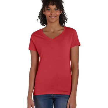 42VT Hanes Ladies' Perfect-T Triblend V-Neck T-shirt