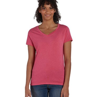 42VT Hanes Ladies' Perfect-T Triblend V-Neck T-shirt