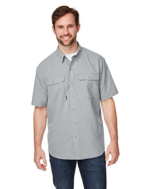 4445DD Dri Duck Men's Crossroad Dobby Short-Sleeve Woven Shirt