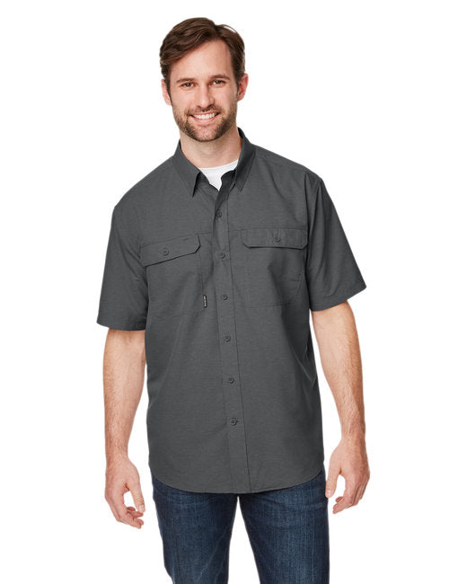 4445DD Dri Duck Men's Crossroad Dobby Short-Sleeve Woven Shirt