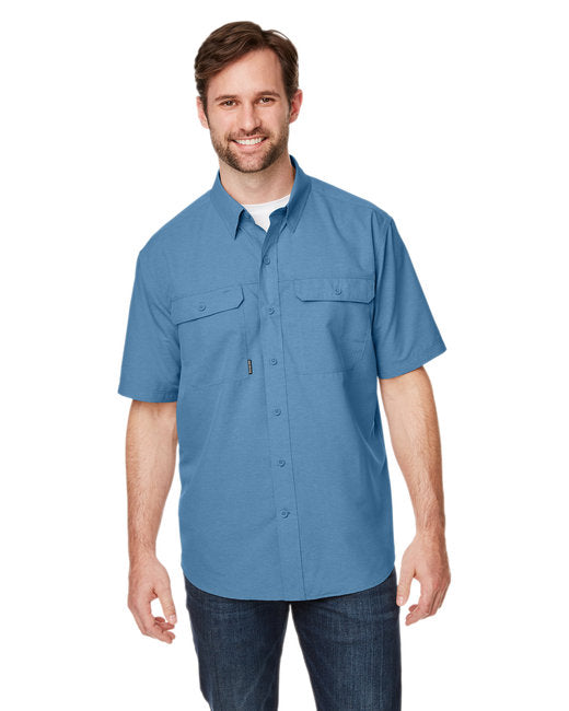 4445DD Dri Duck Men's Crossroad Dobby Short-Sleeve Woven Shirt