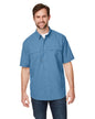 4445DD Dri Duck Men's Crossroad Dobby Short-Sleeve Woven Shirt