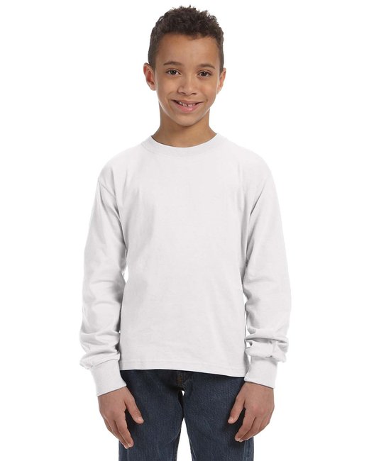 4930B Fruit of the Loom Youth 5 oz. HD Cotton™ Long-Sleeve T-Shirt