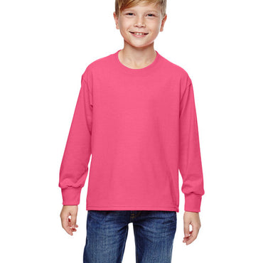 4930B Fruit of the Loom Youth 5 oz. HD Cotton™ Long-Sleeve T-Shirt