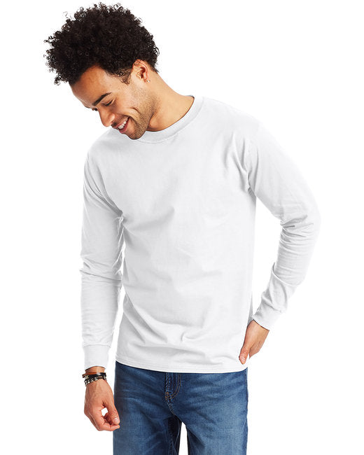 5186 Hanes Adult Long-Sleeve Beefy-T®