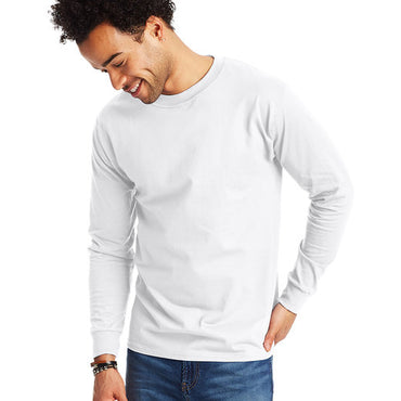 5186 Hanes Adult Long-Sleeve Beefy-T®