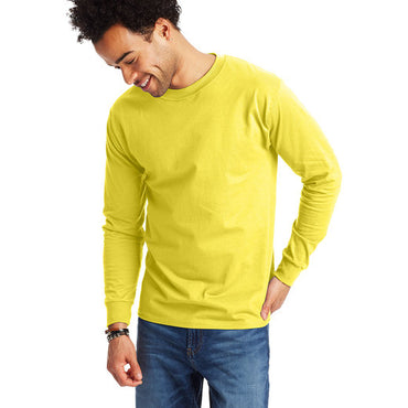 5186 Hanes Adult Long-Sleeve Beefy-T®