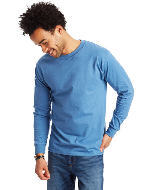 5186 Hanes Adult Long-Sleeve Beefy-T®