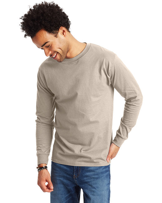 5186 Hanes Adult Long-Sleeve Beefy-T®