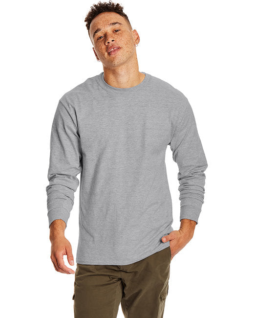 5186 Hanes Adult Long-Sleeve Beefy-T®