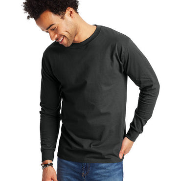 5186 Hanes Adult Long-Sleeve Beefy-T®