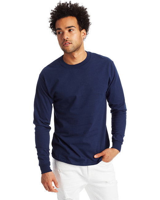 5186 Hanes Adult Long-Sleeve Beefy-T®