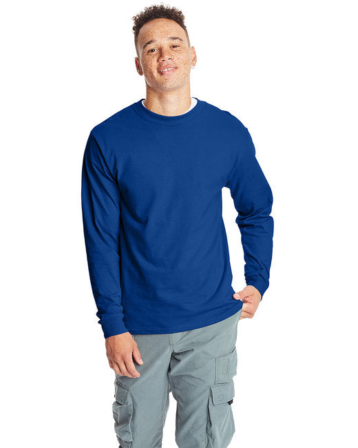 5186 Hanes Adult Long-Sleeve Beefy-T®