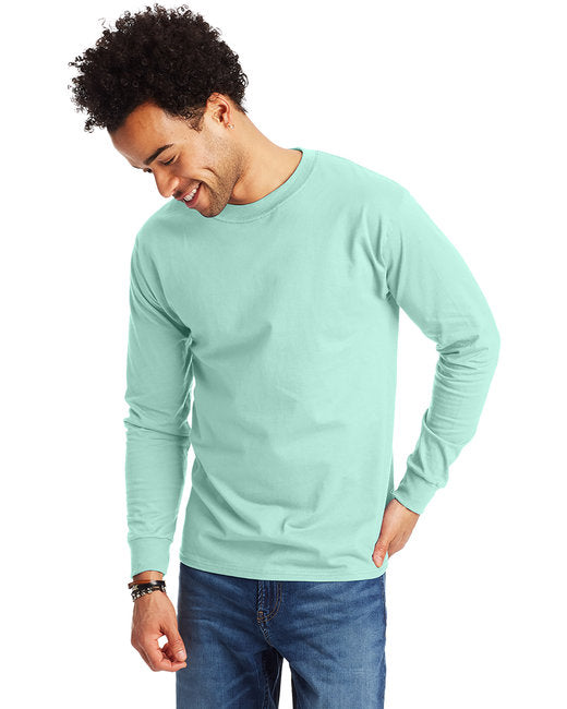 5186 Hanes Adult Long-Sleeve Beefy-T®