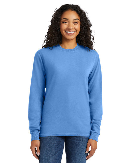 5286 Hanes Men's 5.2 oz. ComfortSoft® Cotton Long-Sleeve T-Shirt