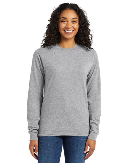 5286 Hanes Men's 5.2 oz. ComfortSoft® Cotton Long-Sleeve T-Shirt