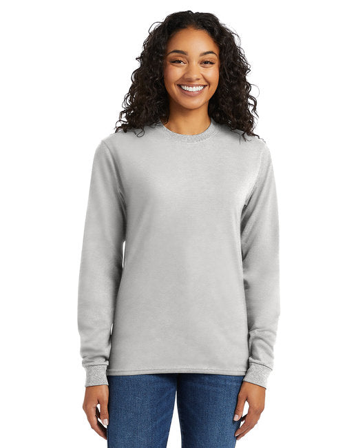 5286 Hanes Men's 5.2 oz. ComfortSoft® Cotton Long-Sleeve T-Shirt