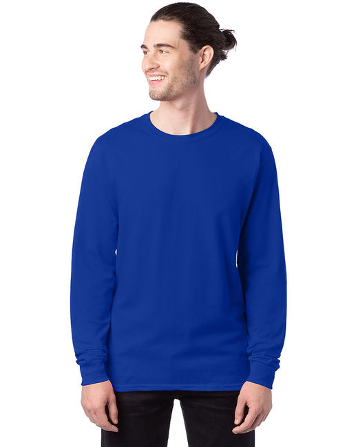 5286 Hanes Men's 5.2 oz. ComfortSoft® Cotton Long-Sleeve T-Shirt