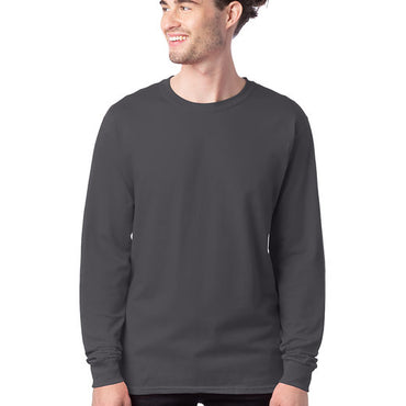 5286 Hanes Men's 5.2 oz. ComfortSoft® Cotton Long-Sleeve T-Shirt