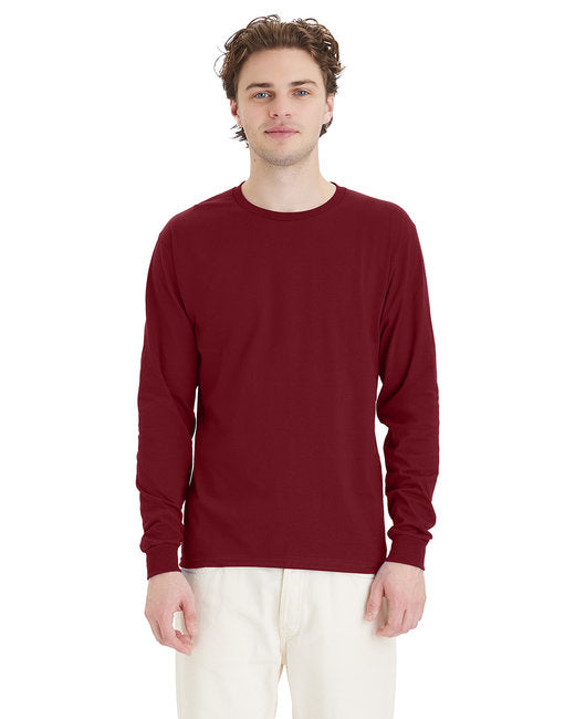 5286 Hanes Men's 5.2 oz. ComfortSoft® Cotton Long-Sleeve T-Shirt
