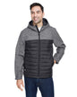 5324 Dri Duck Men's Pinnacle Puffer Body Softshell Hooded Jacket