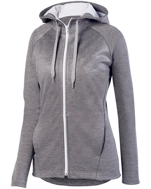 5558 Augusta Sportswear Ladies' Zoe Tonal Heather Full Zip Hoodie