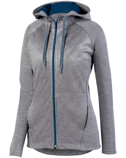 5558 Augusta Sportswear Ladies' Zoe Tonal Heather Full Zip Hoodie