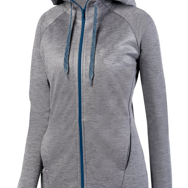 5558 Augusta Sportswear Ladies' Zoe Tonal Heather Full Zip Hoodie