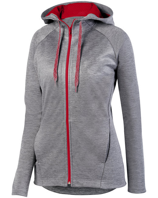 5558 Augusta Sportswear Ladies' Zoe Tonal Heather Full Zip Hoodie