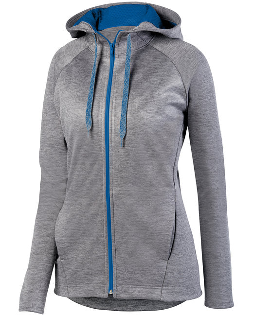 5558 Augusta Sportswear Ladies' Zoe Tonal Heather Full Zip Hoodie