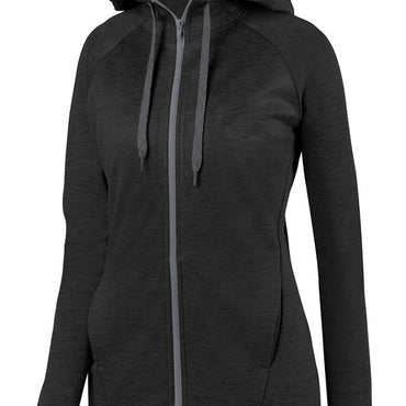 5558 Augusta Sportswear Ladies' Zoe Tonal Heather Full Zip Hoodie