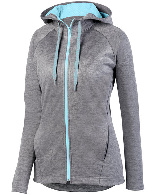 5558 Augusta Sportswear Ladies' Zoe Tonal Heather Full Zip Hoodie