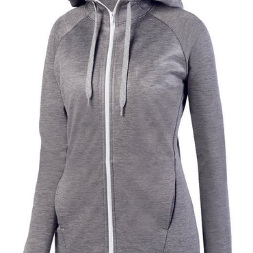 5558 Augusta Sportswear Ladies' Zoe Tonal Heather Full Zip Hoodie