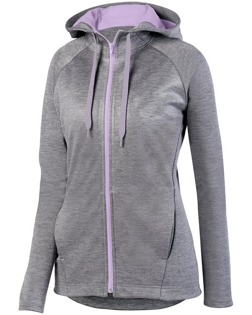 5558 Augusta Sportswear Ladies' Zoe Tonal Heather Full Zip Hoodie