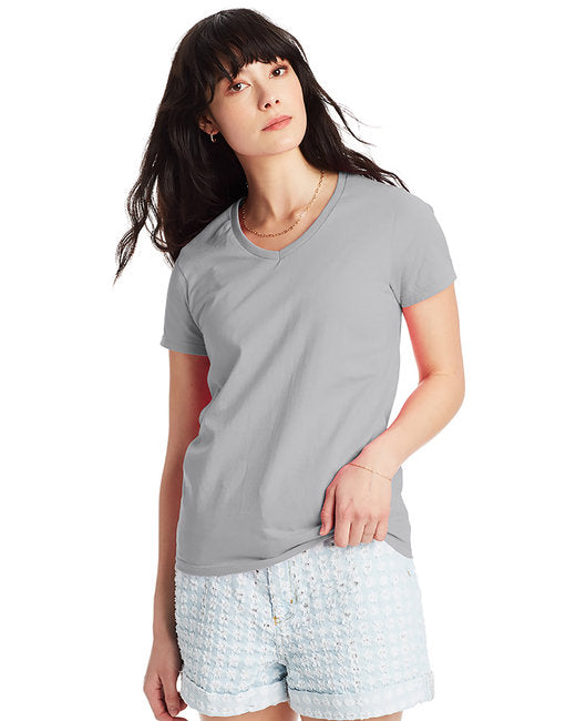 5780 Hanes Ladies' Essential-T V-Neck T-Shirt