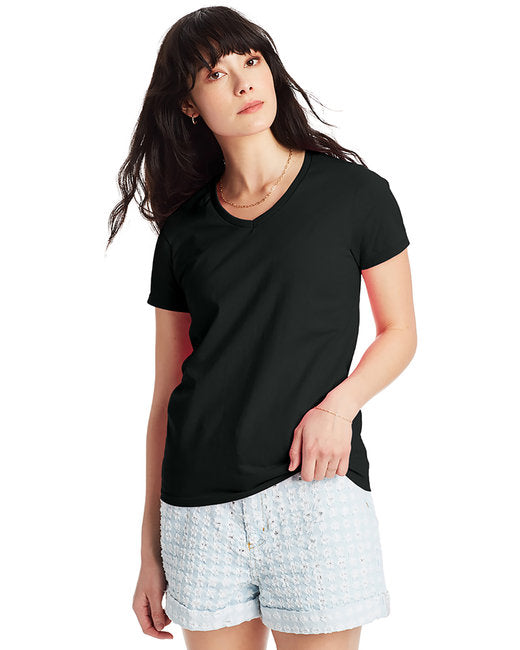 5780 Hanes Ladies' Essential-T V-Neck T-Shirt