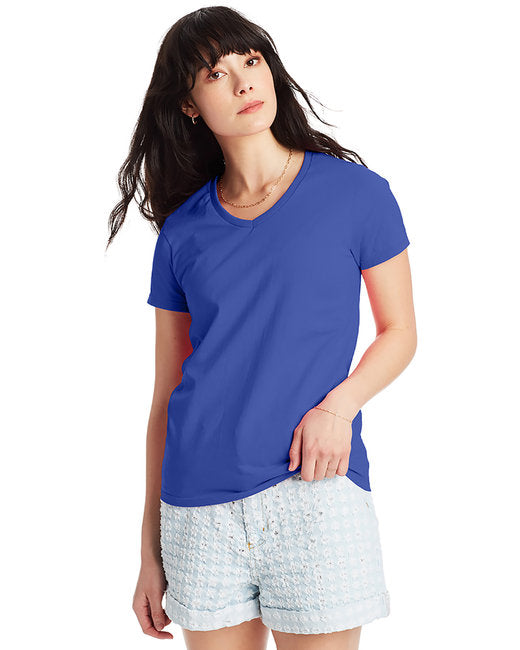 5780 Hanes Ladies' Essential-T V-Neck T-Shirt