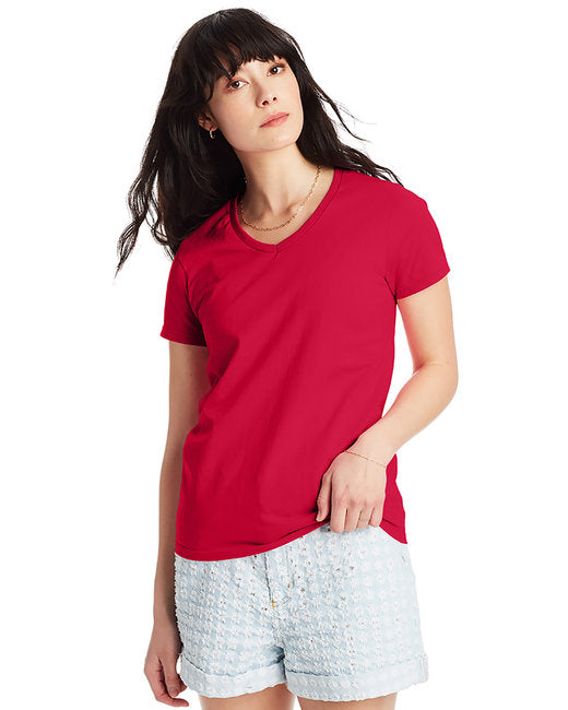 5780 Hanes Ladies' Essential-T V-Neck T-Shirt