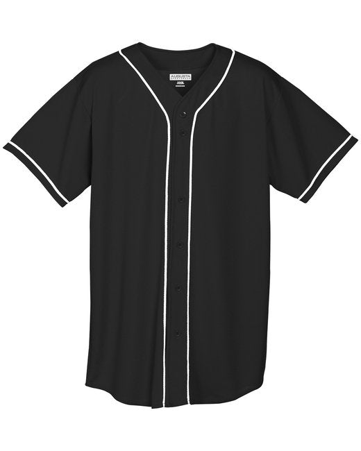 593 Augusta Sportswear Wicking Mesh Braided Trim Baseball Jersey