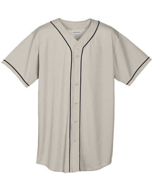 593 Augusta Sportswear Wicking Mesh Braided Trim Baseball Jersey