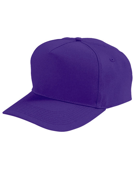 6202 Augusta Sportswear Adult 5-Panel Cotton Twill Cap